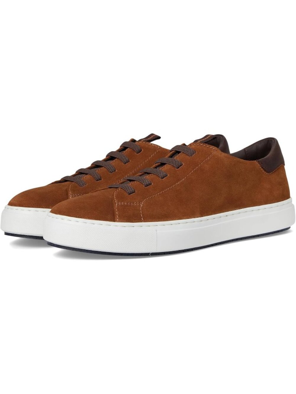 Johnston & Murphy Men's Snuff Closed Toe Flexible Casual Leather Sneakers